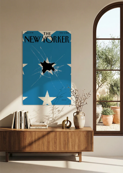 Akustikbillede med The NewYorker-motiv nr. 144 – i spisestuen