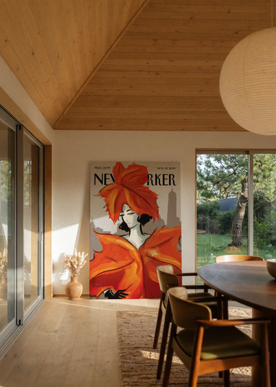 Akustikbillede med The NewYorker-motiv nr. 148 – i stuen