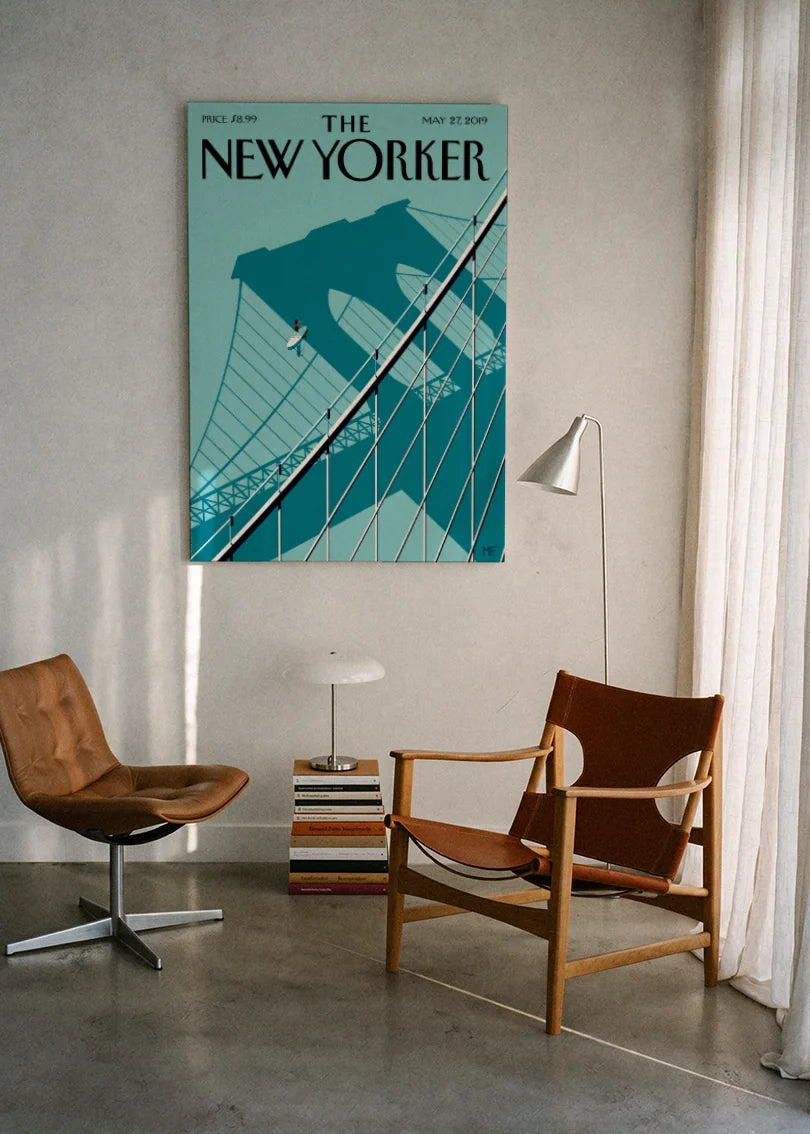 Akustikbillede med The NewYorker-motiv nr. 151 – i lyst rum
