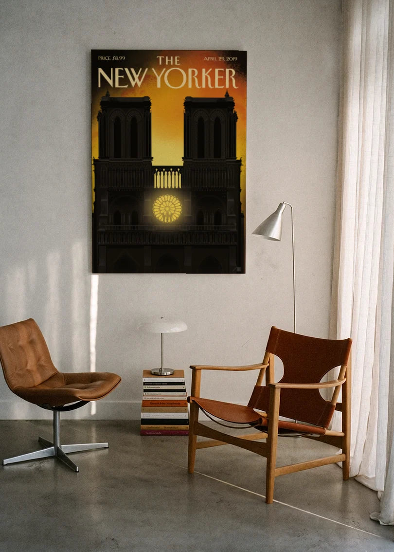 Akustikbillede med The NewYorker-motiv nr. 152 – i lyst rum