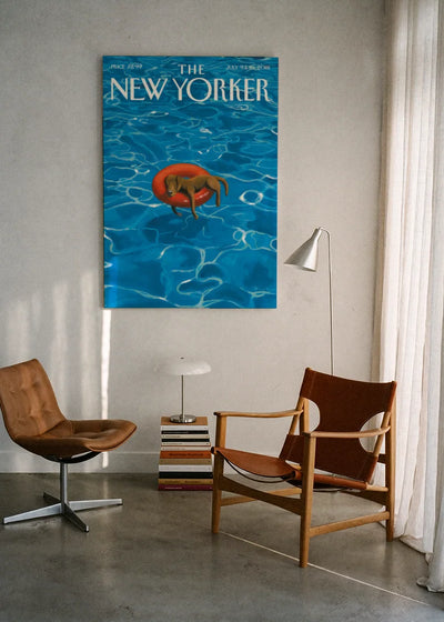 Akustikbillede med The NewYorker-motiv nr. 153 – i lyst rum