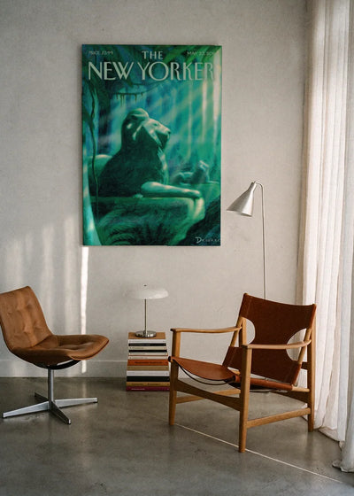 Akustikbillede med The NewYorker-motiv nr. 157 – i lyst rum