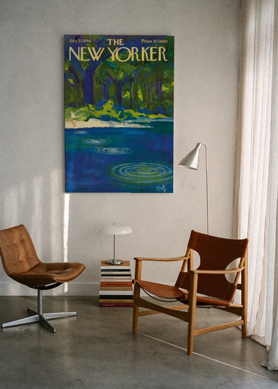 Akustikbillede med The NewYorker-motiv nr. 162 – i lyst rum