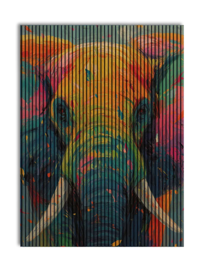 Akustikpanel med Painted Animal motiv nr. 3